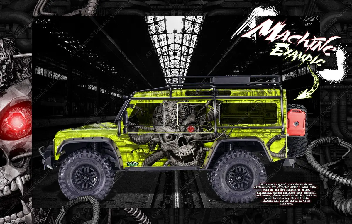 'Machinehead' Themed Graphics Skin Fits Traxxas Trx-4 Defender Sport 1