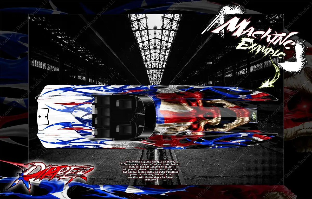 'Ripper' Graphics Wrap Skin Decal Kit Fits Traxxas Spartan 5711X / 5764 1