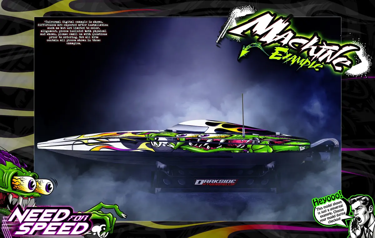 'Need For Speed' Themed Graphics Skin Kit Fits Tfl® | Cheetah Xl | Fighter Cat 41 / Xl | Pagani Zonda | Pursuit | Zonda | Zonda Sd4 2