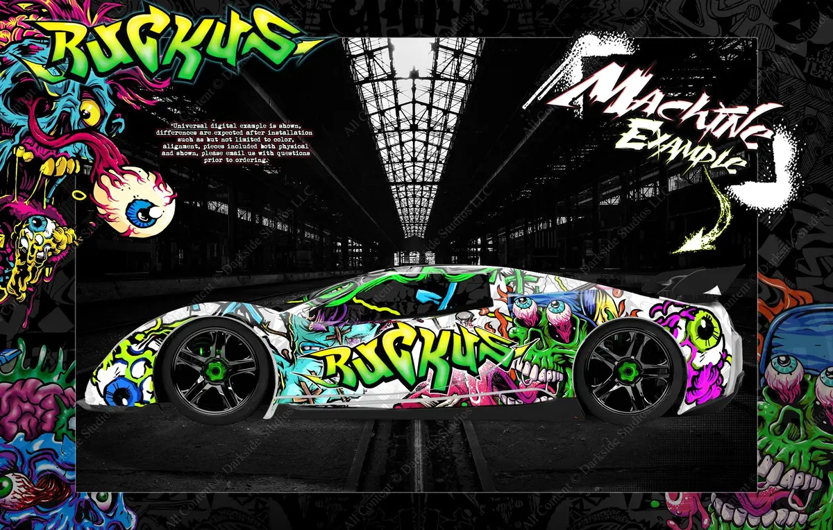 'Ruckus' Graphics Wrap Skin Fits Traxxas Xo-1 Supercar Lexan Body Tra6411 1