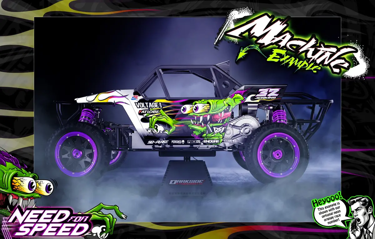 'Need For Speed' Themed Wrap Fits Kraken Rc® | Sx5 Sidewinder | Tsk | Tsk-B | Vekta.5 | Vesla.5 1