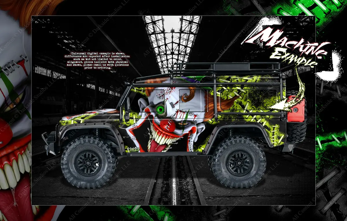 'Stiff Upper Lip' Themed Graphics Skin Fits Traxxas Trx-4 Defender Sport 1