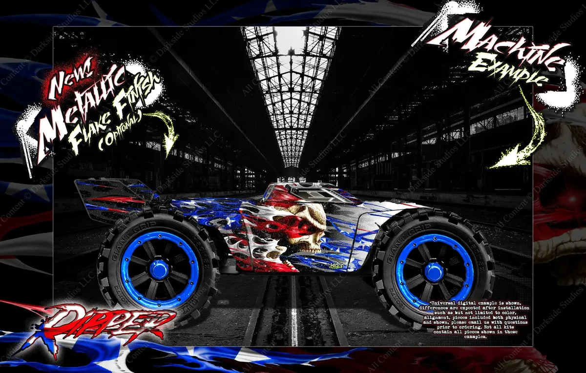 'Ripper' Themed Graphics Skin Wrap Fits Arrma Kraton Body # Ar406050 1