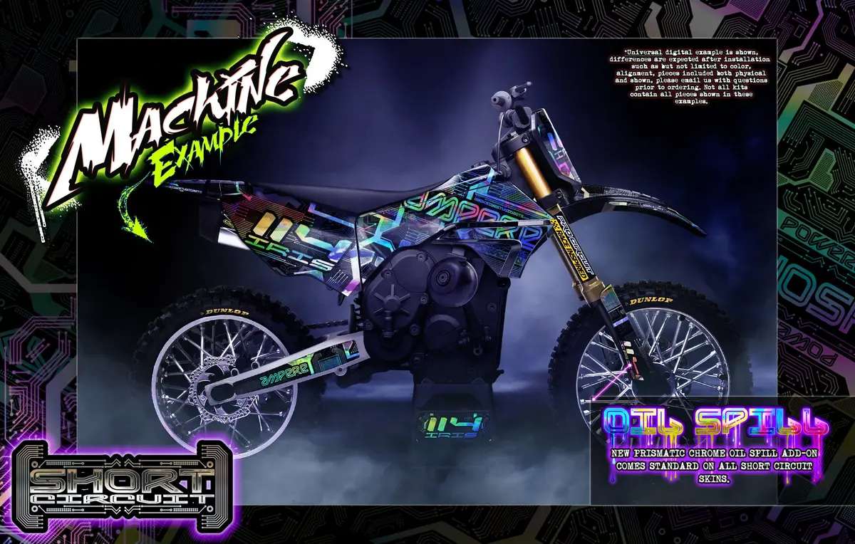 'Short Circuit' Customizable Graphics Kit Fits Losi Promoto-Supermoto Mx Hop-Up Parts 1
