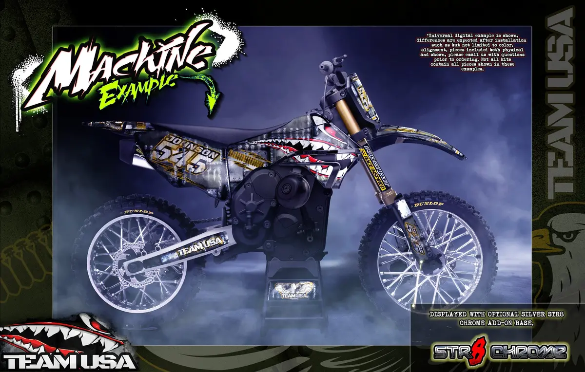 'Team Usa' Customizeable Graphics Skin Wrap Kit Fits Losi Promoto-Supermoto Mx Hop-Up Parts 1