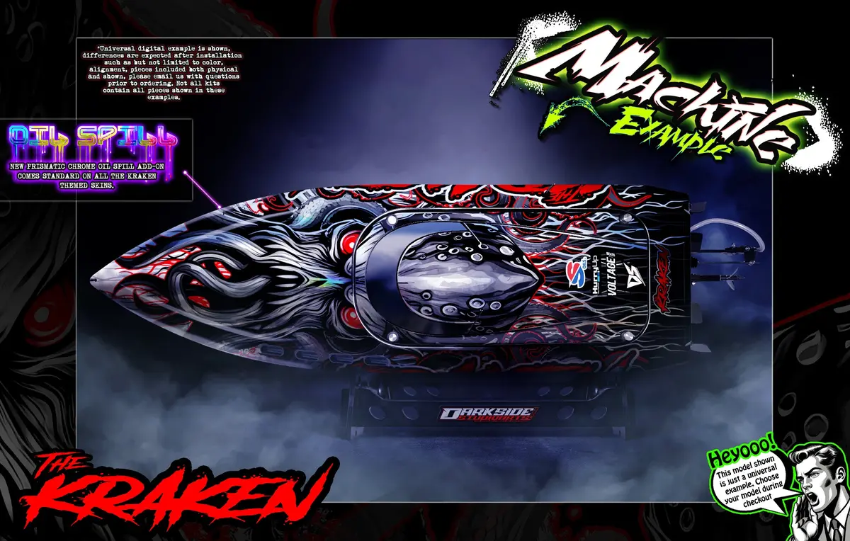 'The Kraken' Themed Graphics Skin Kit Fits Tfl® | Cheetah Xl | Fighter Cat 41 / Xl | Pagani Zonda | Pursuit | Zonda | Zonda Sd4 1
