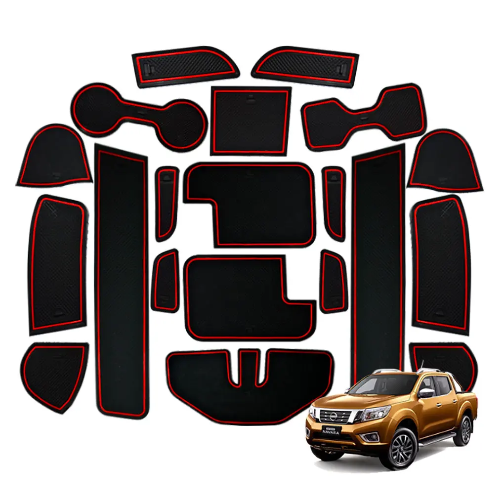 Nissan Navara Np300 Door Slot Mats 1