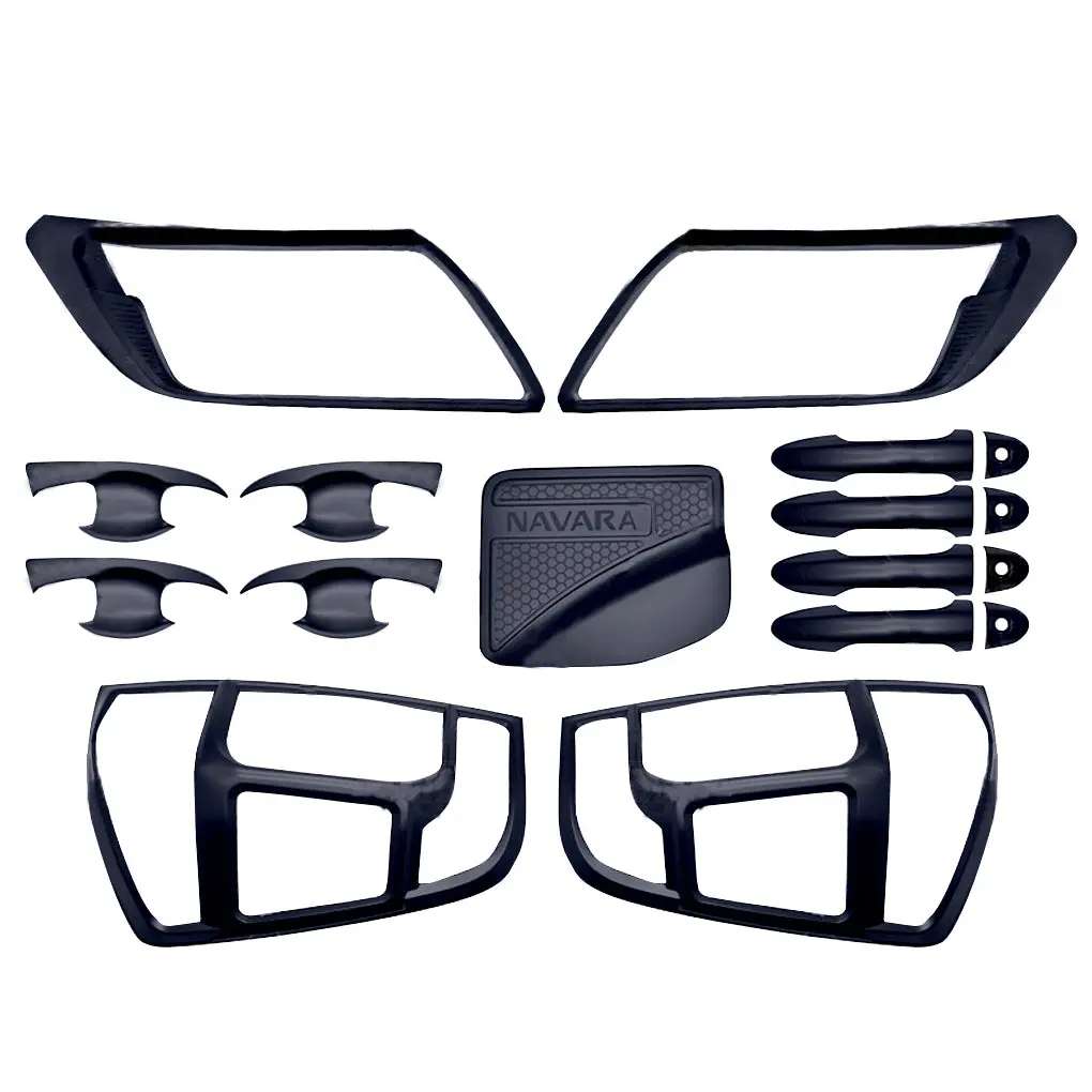 Nissan Navara Np300 2016 - 2018 Combo Set Matte Black 1
