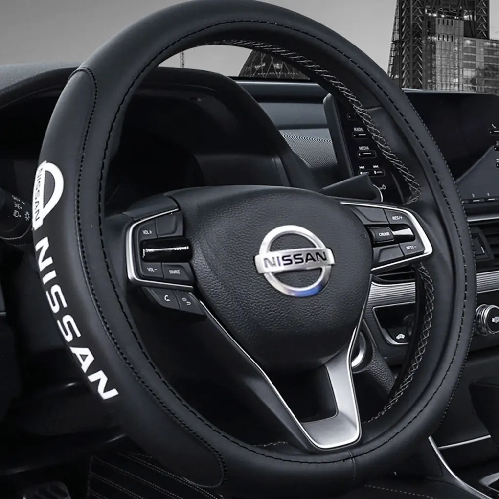 Nissan Pvc Leather Steering Wheel Cover Fits Most Japanese Cars (High Quality) 1