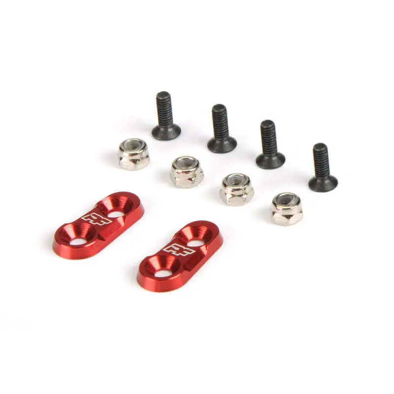 Protoform Aluminum Wing Mounts Red 1