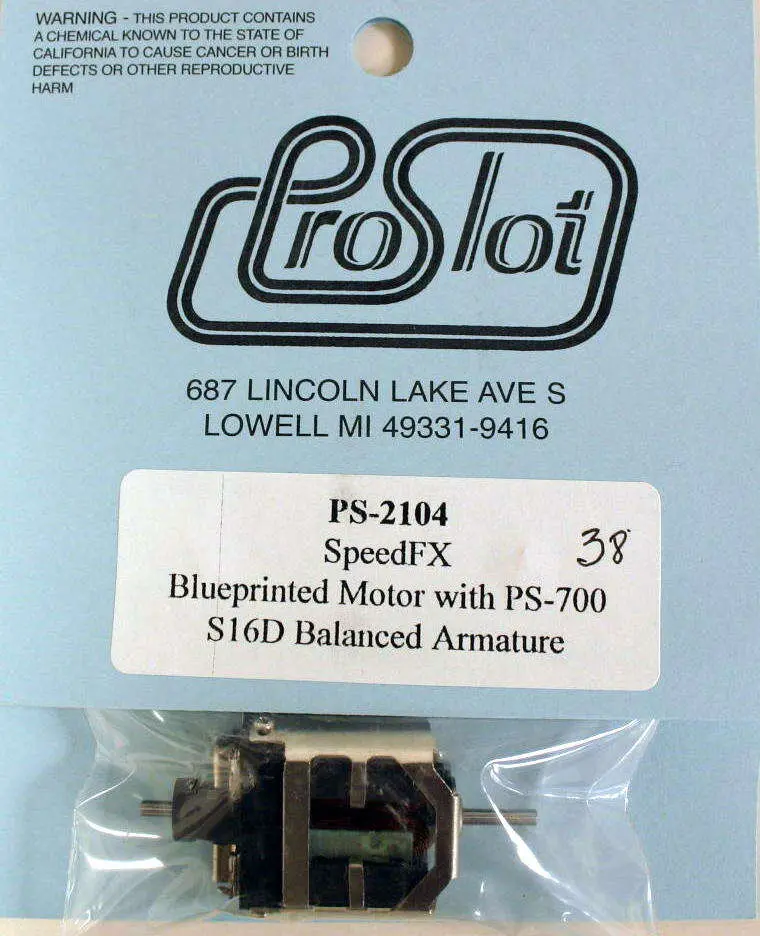 Proslot Speedfx Blueprinted Motor With Ps-700 S16d Balanced Arm 38 Degree 1