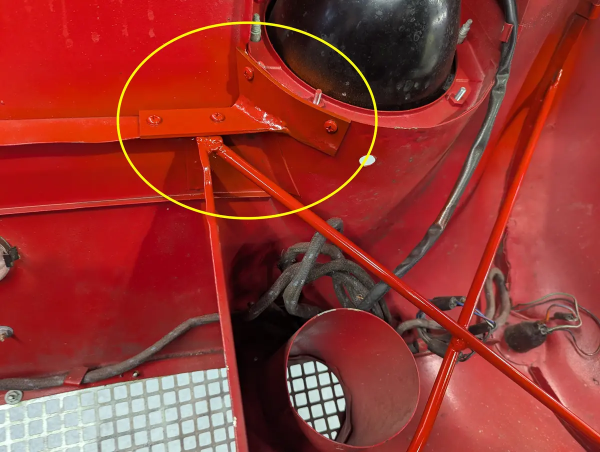 Headlight Bucket Reinforcement Brackets (Set For Flip Nose Car) 1