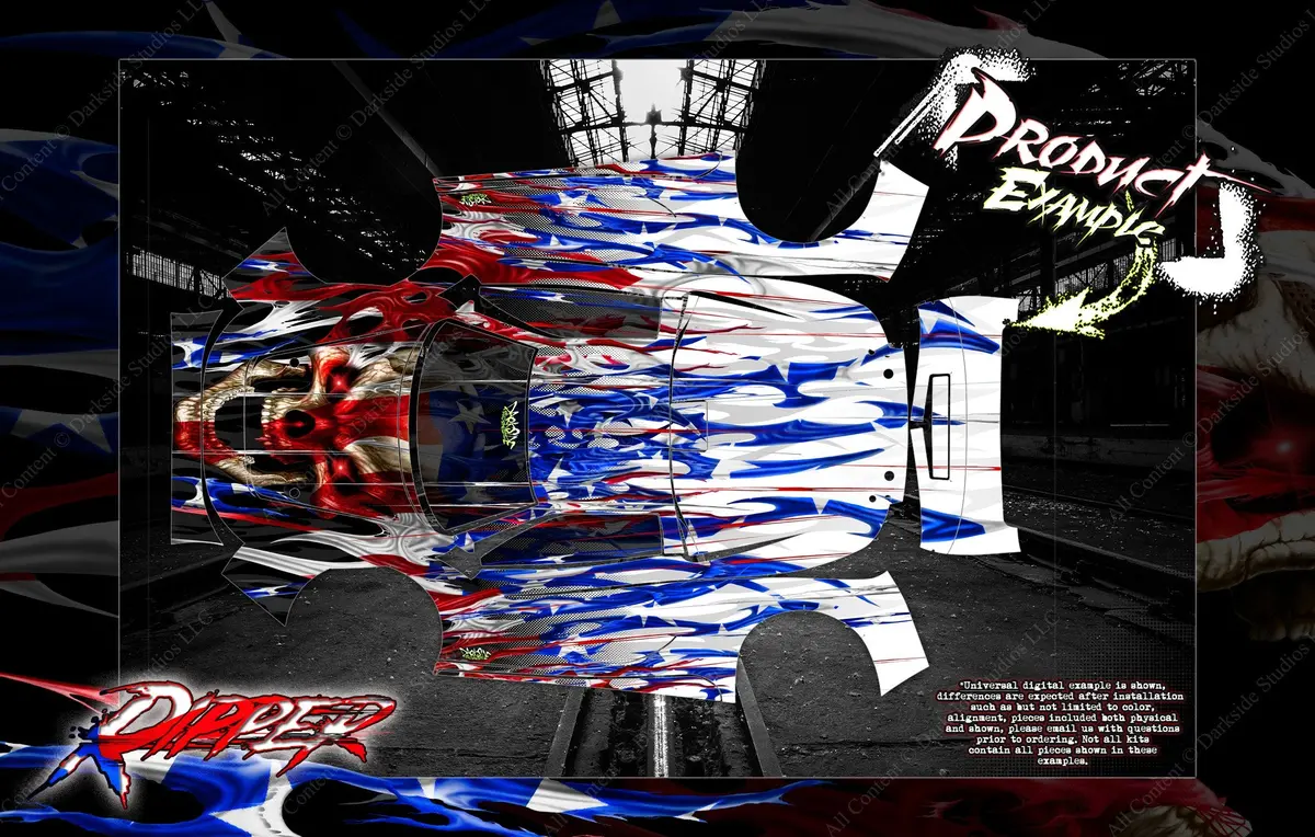 'Ripper' Graphics Wrap Skin Fits Traxxas Xo-1 Supercar Lexan Body Tra6411 2
