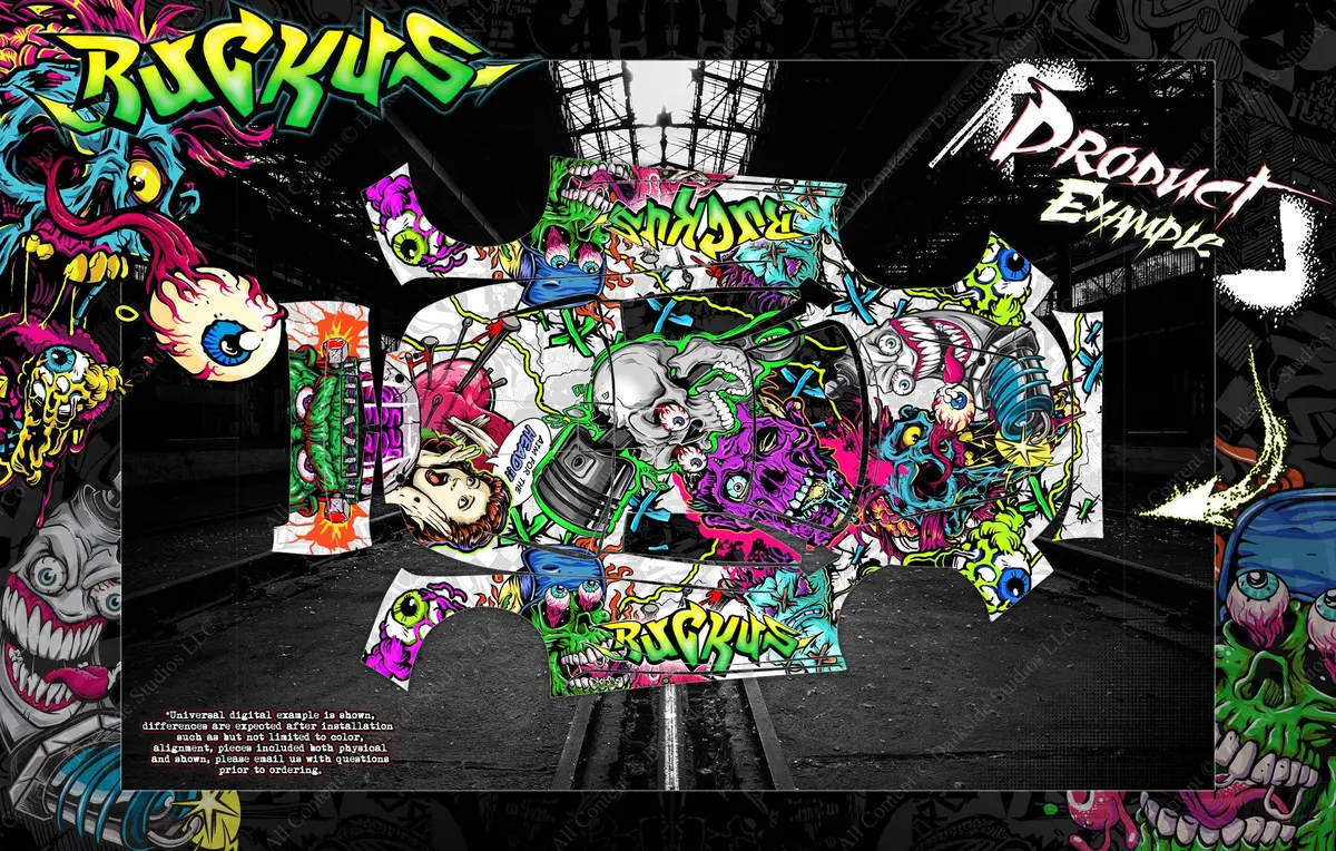 'Ruckus' Graphics Wrap Skin Fits Traxxas Xo-1 Supercar Lexan Body Tra6411 2