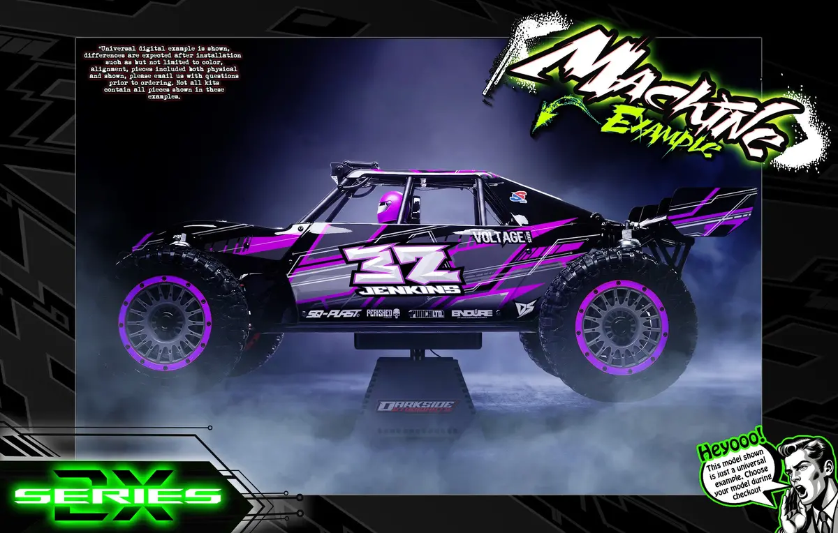 'Series 2X' Themed Graphics Skin Kit Fits Losi® | Desert Buggy Xl | Desert Buggy Xl 2.0 | Desert Buggy Xl-E | Desert Buggy Xl-E 2.0 1