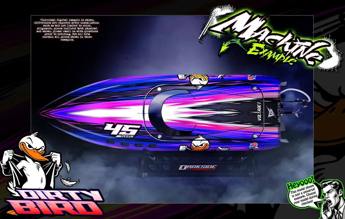 'Dirty Bird' Themed Graphics Skin Kit Fits Tfl® | Cheetah Xl | Fighter Cat 41 / Xl | Pagani Zonda | Pursuit | Zonda | Zonda Sd4 1