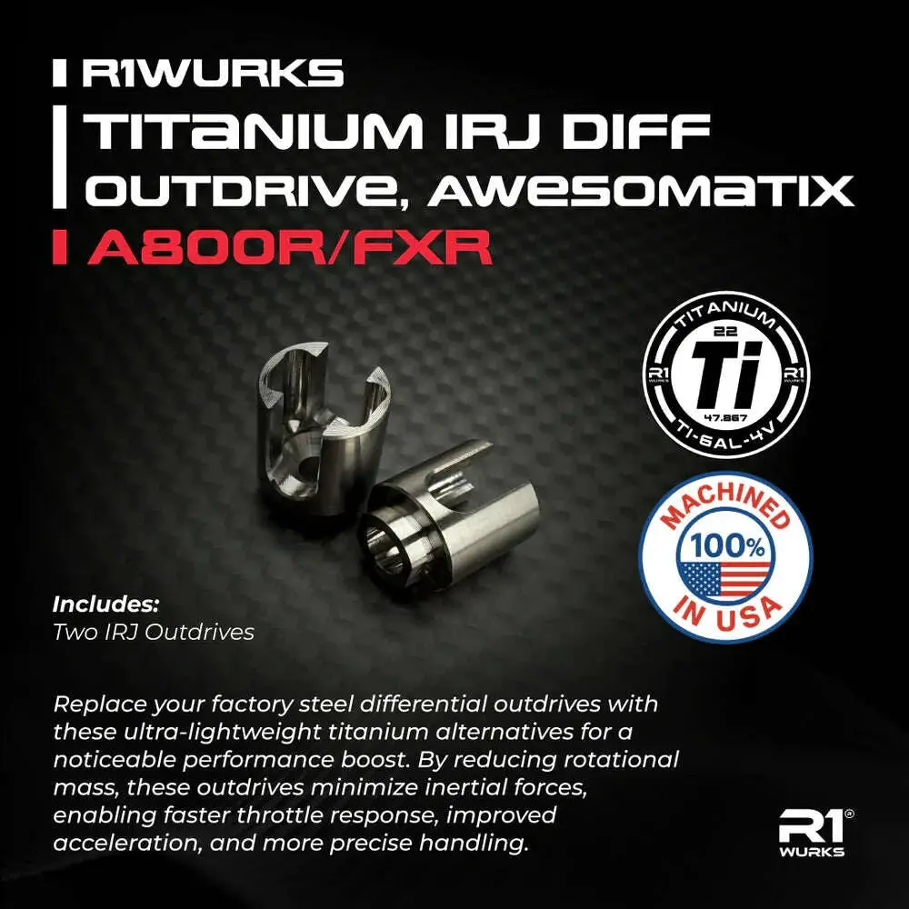 R1wurks Titanium Irj Diff Outdrive, Awesomatix A800r/Fxr 1
