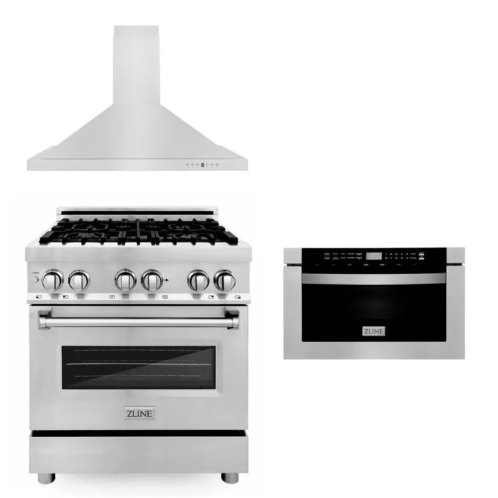 Z-Line Kitchen Packages Model 3Kp-Rarh30-Mw 1