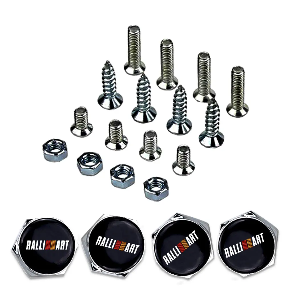 Ralliart Car License Plate Frame Screws 1