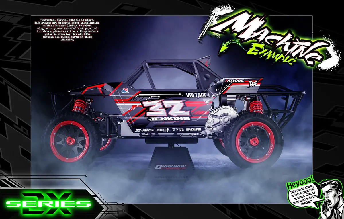 'Series 2X' Themed Wrap Fits Kraken Rc® | Sx5 Sidewinder | Tsk | Tsk-B | Vekta.5 | Vesla.5 1