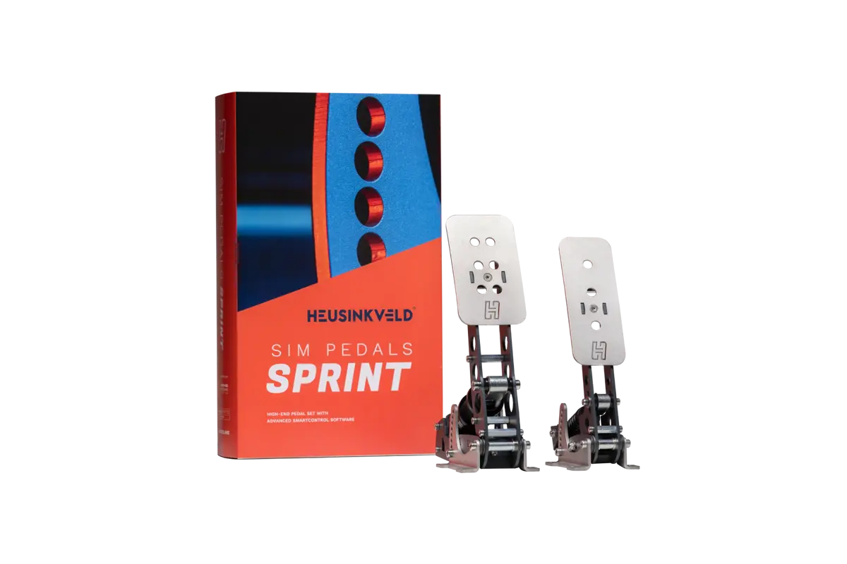 Heusinkveld Sprint 2-Pedal Set (Black) – Professional Sim Racing Brake & Throttle Pedals | Load Cell Precision 1