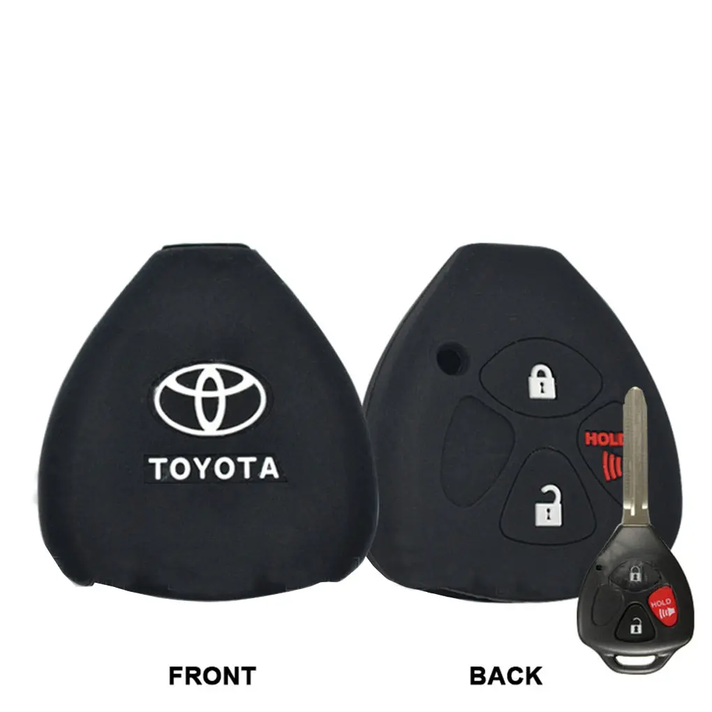 Toyota Soft Silicone Car Key Remote Holder (High Quality) 1