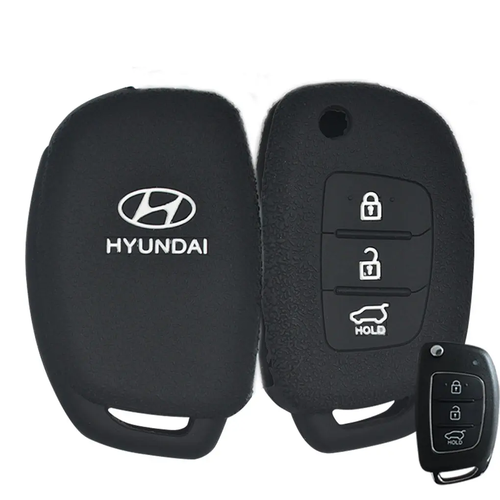 Hyundai Soft Silicone Car Key Remote Holder (High Quality) 1