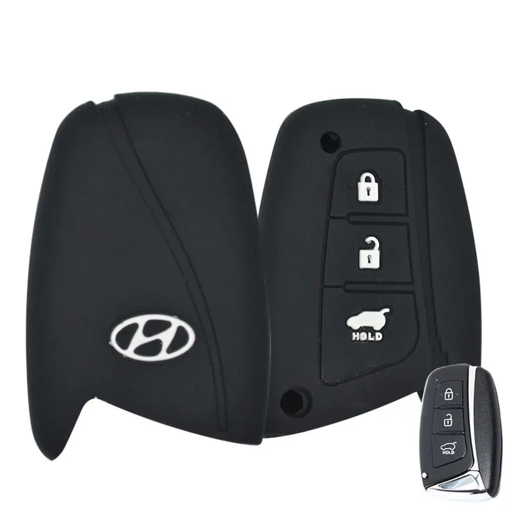 Hyundai Soft Silicone Car Key Remote Holder (High Quality) 1
