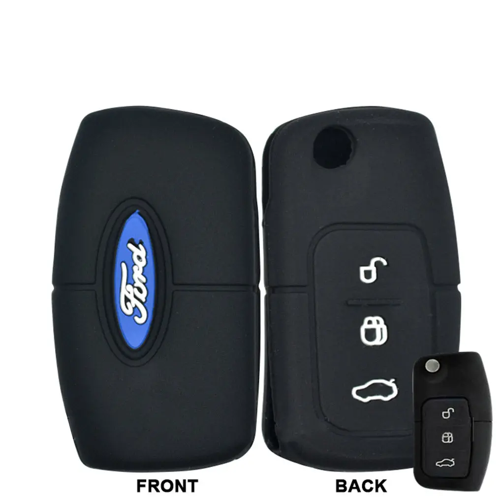 Ford Silicone Car Key Remote Holder (High Quality) 1