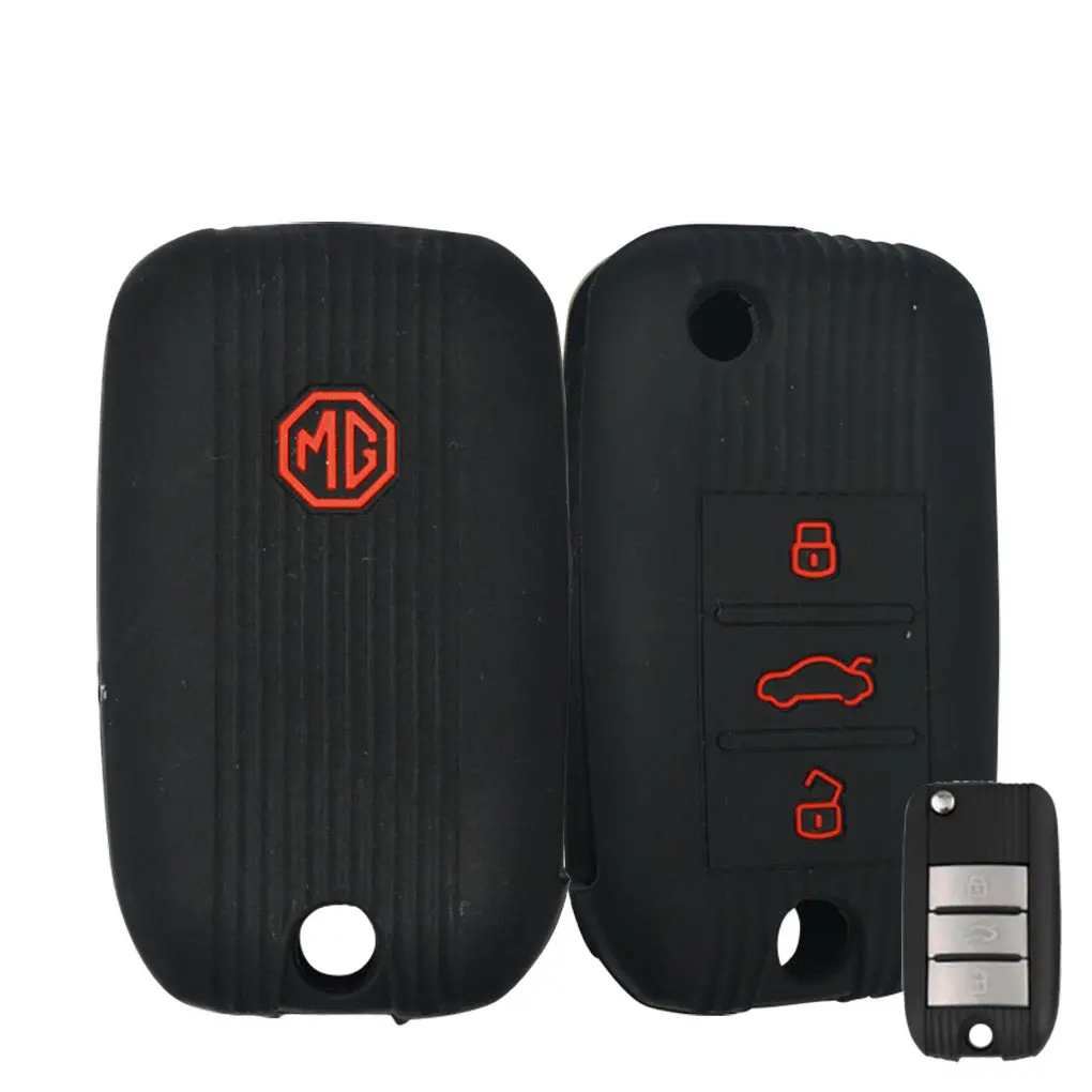 Morris Garage 3 Button Silicone Car Key Remote Holder (High Quality) 1