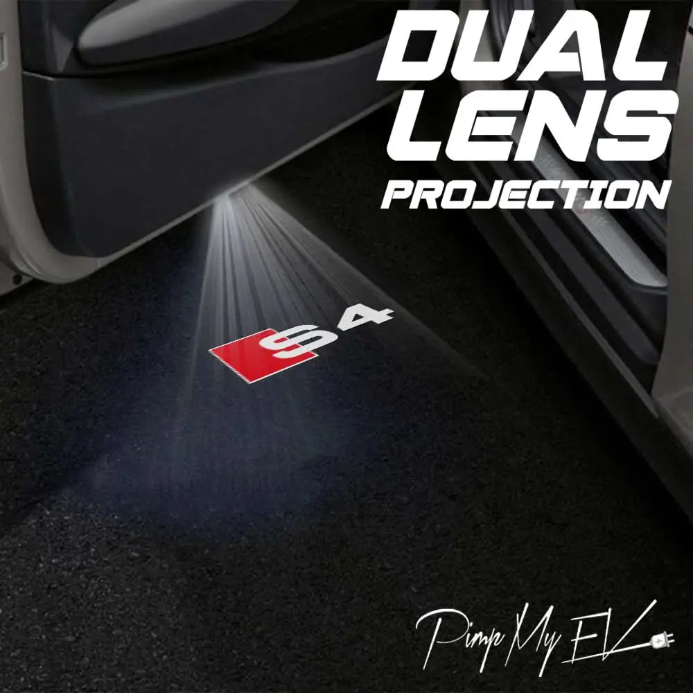 Audi S4 Dynamic Dual Lens Premium Door Puddle Lights Multiple Designs 2002-2026 1