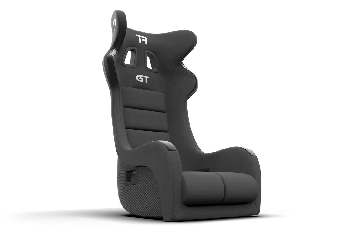 Gt Style Fixed Fiberglass Sim Racing Seat - Carbon Fiber Finish 1