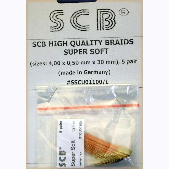 Scb Super Soft Braid 4.0Mm X .50 Thick (1 Pair) 1