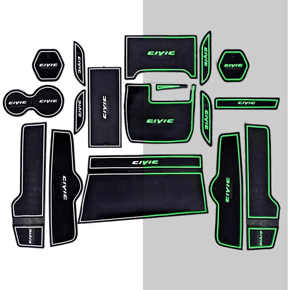 Honda Civic Door Slot Mats 1