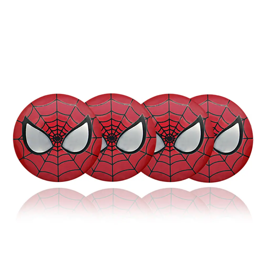 Spider Man Car Center Wheel Cap Badge Aluminum Metal Sticker 1