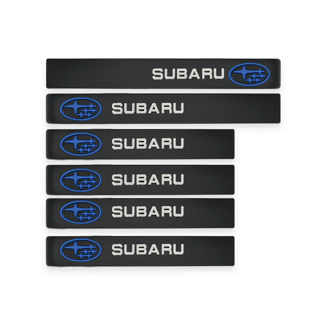 6Pcs Subaru Car Sticker Door Guard And Side Mirror Protector 1
