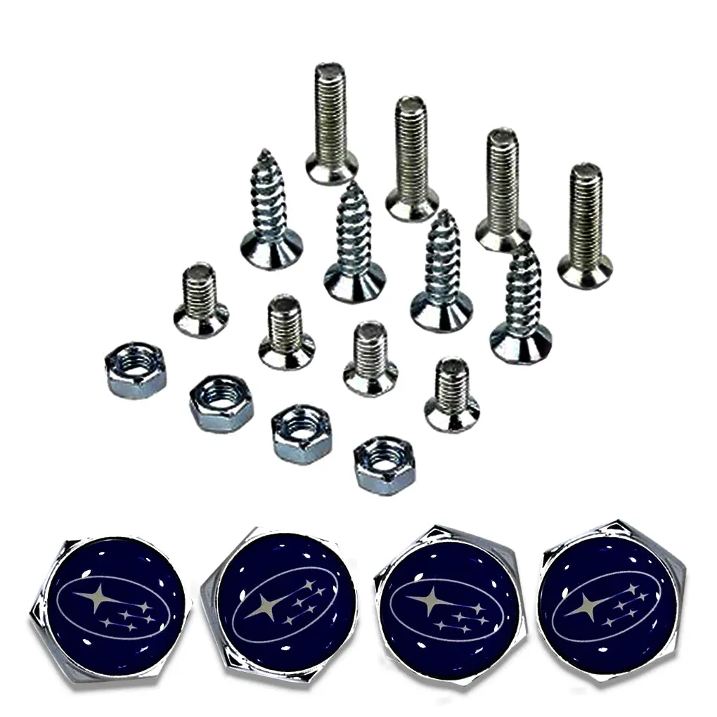 Subaru Car License Plate Frame Screws 1