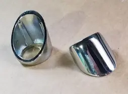 Windshield Wiper Post Chrome Bezel (Sold Individually) (All Spridgets) 1