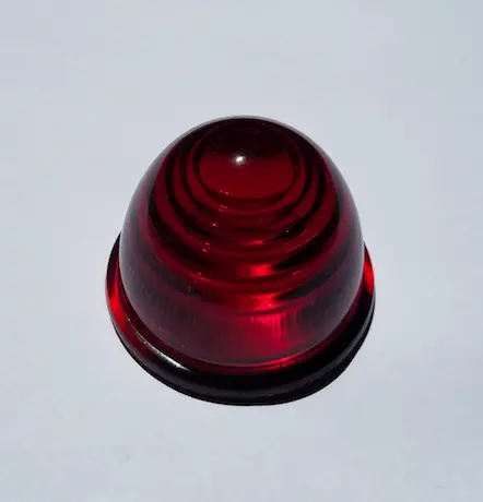 Red Glass Rear Beehive Turn Signal Lens (Sold Individually)(Bugeye Only) 1