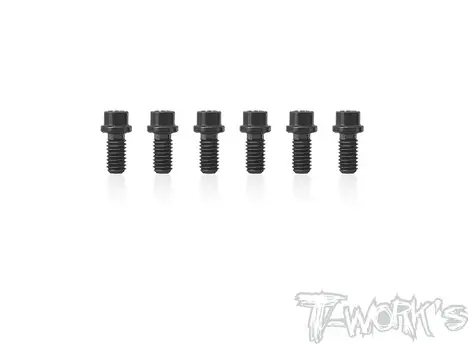 Tworks 12Th Pan Rear Wheel Screw 3X6mm Black Alumn 1