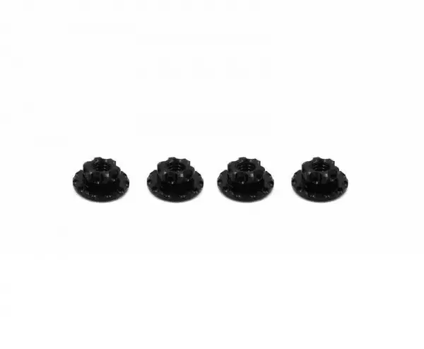 Mr33 Aluminum Wheel Nut Large Ränded 4.0Mm - Black (4) 1