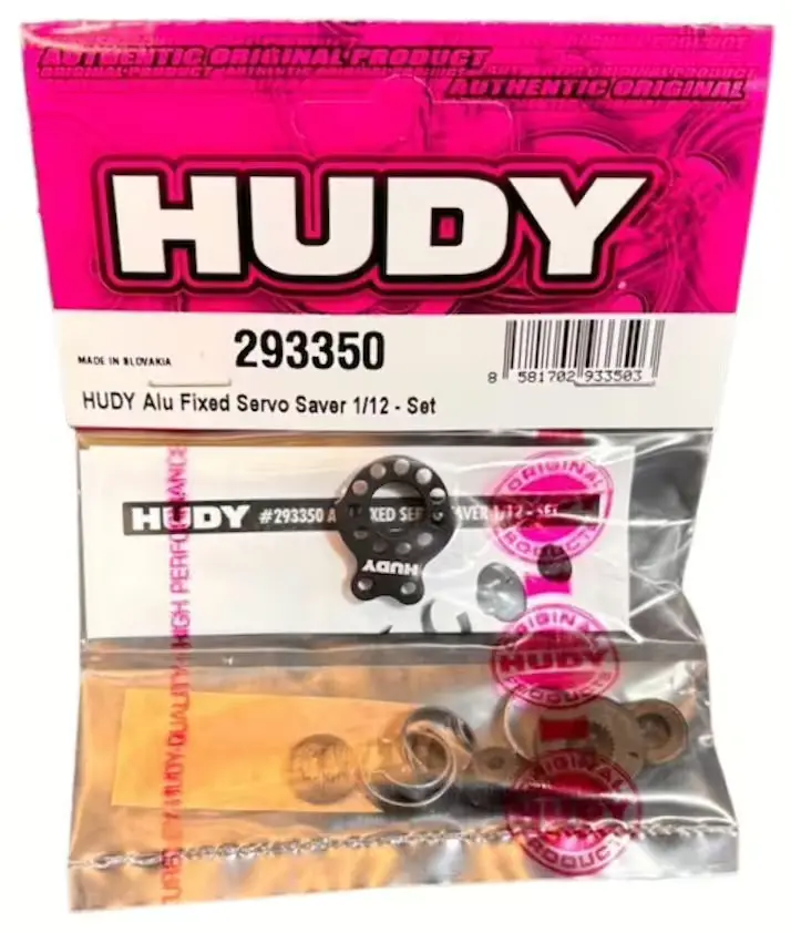 Hudy Alum Fixed Servo Saver For 12Th Scale 1