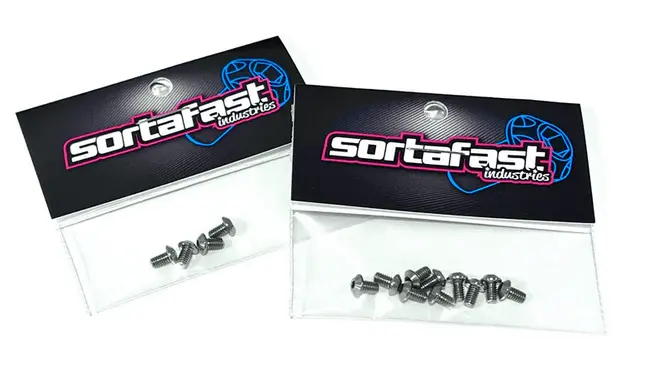 Sortafast Titanium Screws - Button Head - 10Pk (M2.5) 1