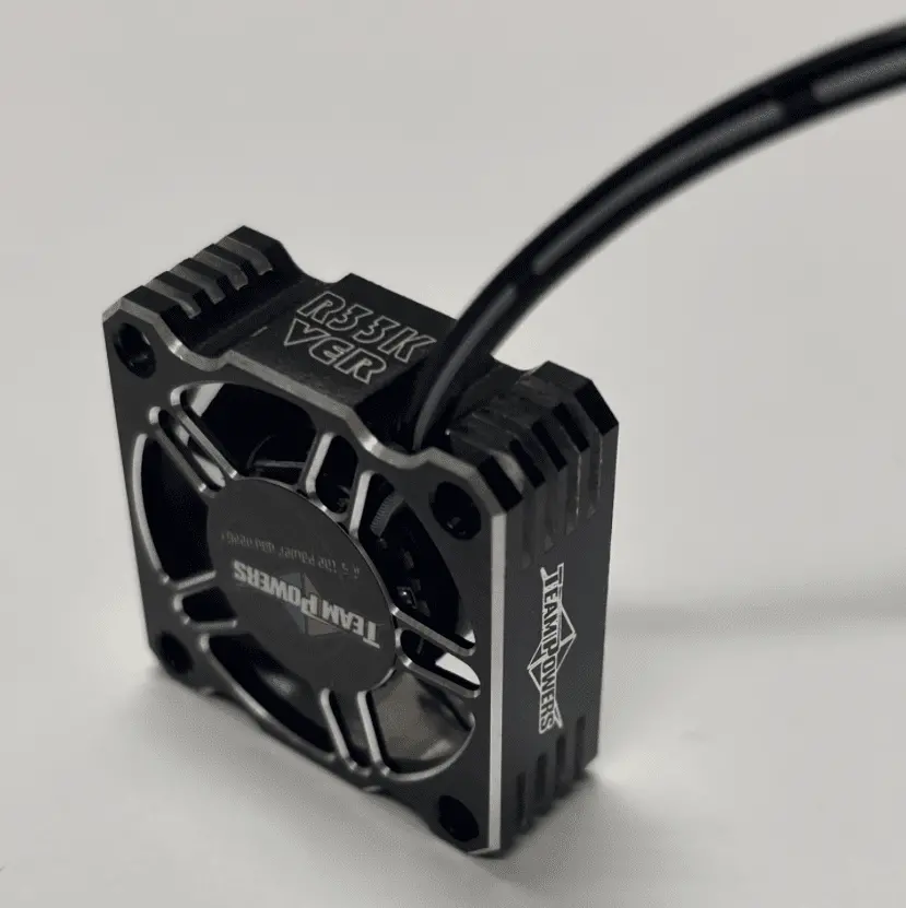33K, 30Mm Conventional Mount Fan - Team Powers High Air Flow Cooling Fan V33k, 30X30x10 (Silver Alu Casing), 33000Rpm@8.4V 1