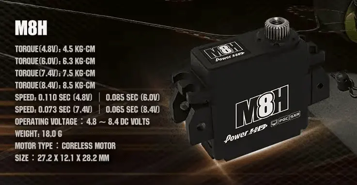 Power Hd M8h 1:12 Pan Car Servo 1