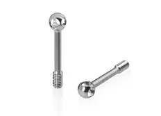 Tp-205-F 64 Titanium Adjustable Body Shell Front End Downtravel Screw V2 ( M3 X 21Mm) 2Pcs. ( Xray, Xpress ) 1