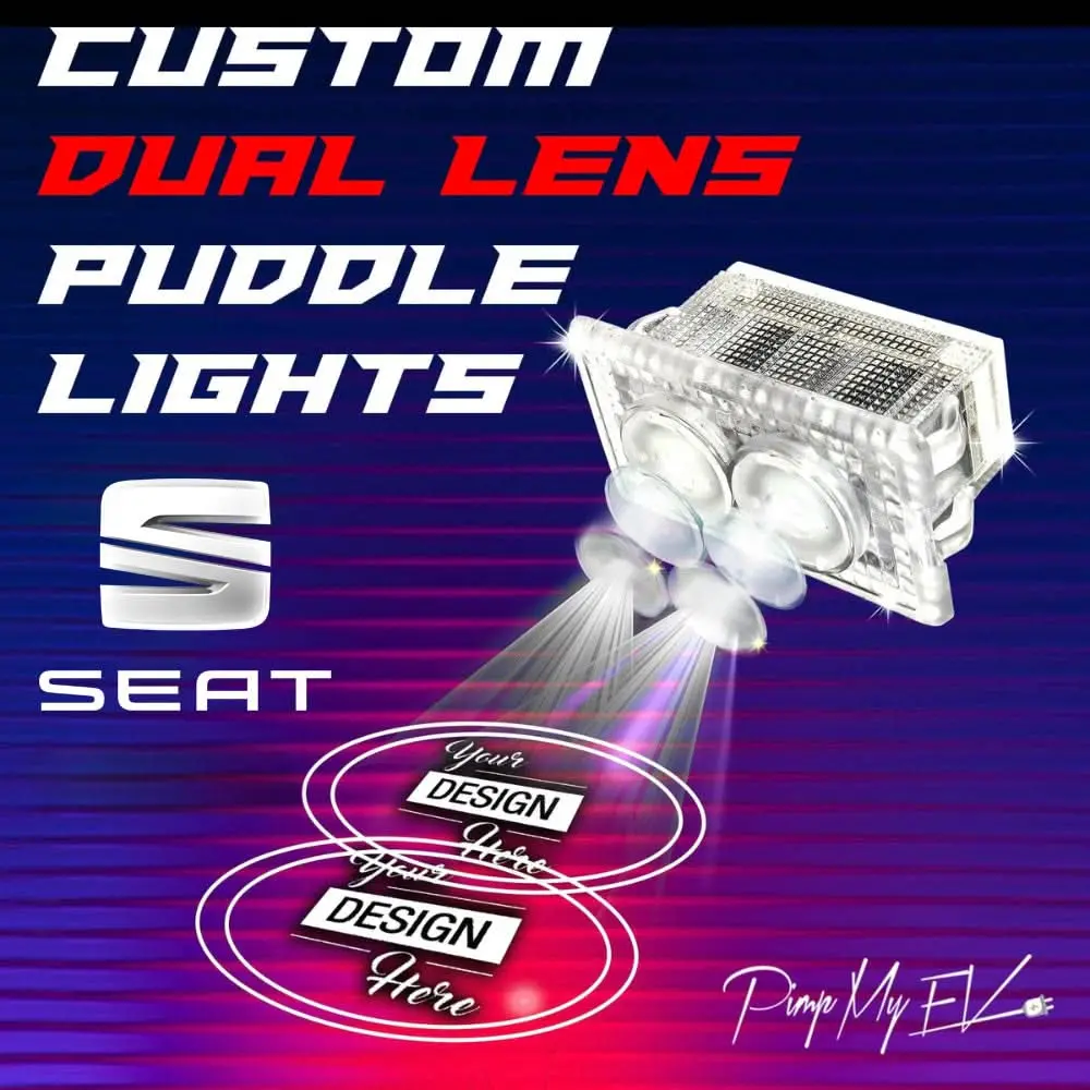 Custom Dual Lens Led Courtesy Door Projector Puddle Lights For Seat 1