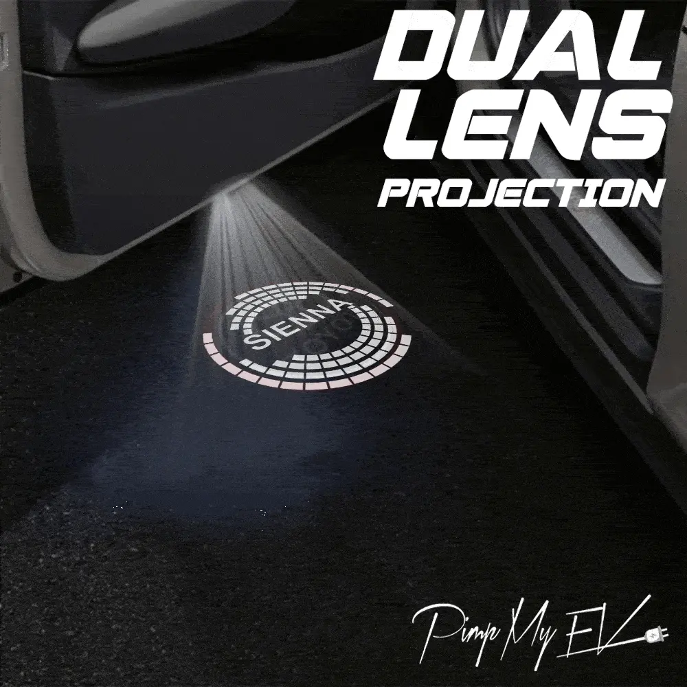Toyota Sienna 3Rd/4Th Gen Dynamic Dual Lens Premium Door Puddle Lights Multiple Designs 2011-2026 1