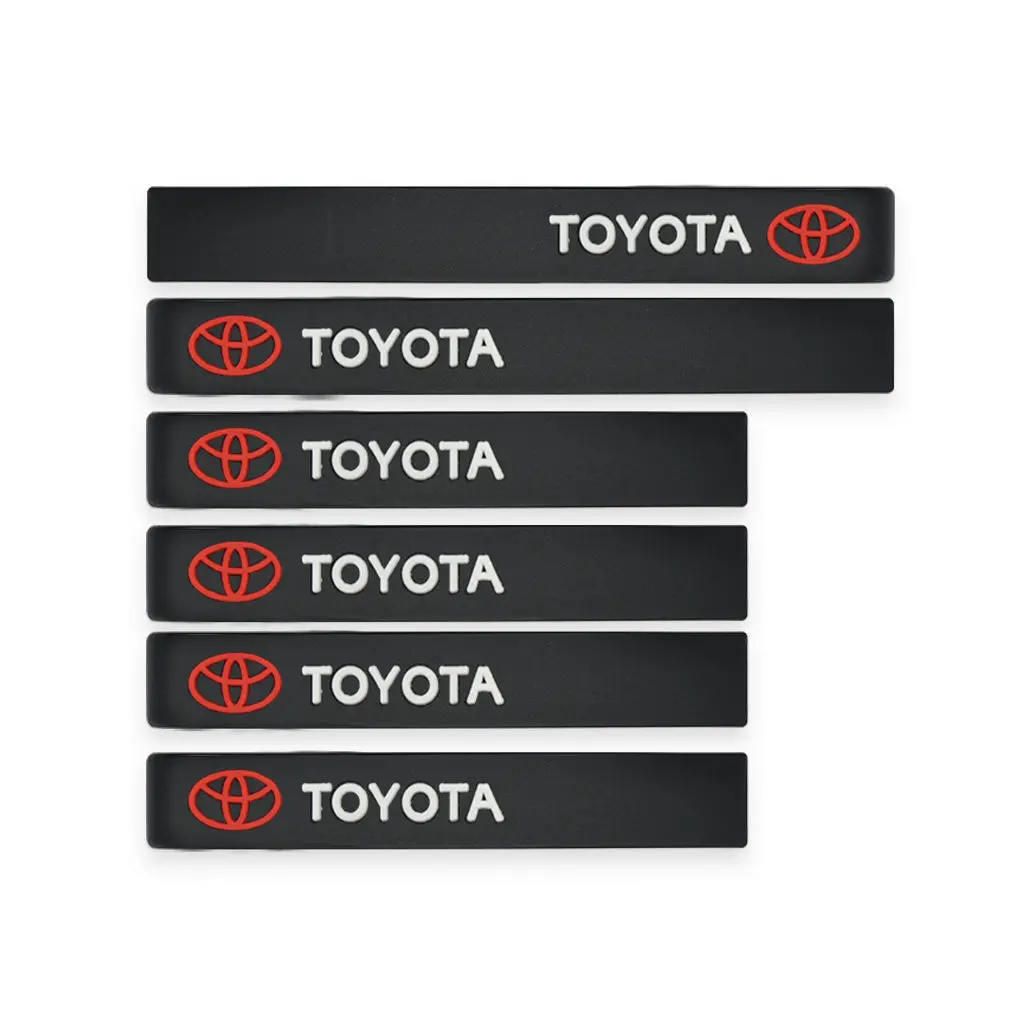 6Pcs Toyota Car Sticker Door Guard And Side Mirror Protector 1