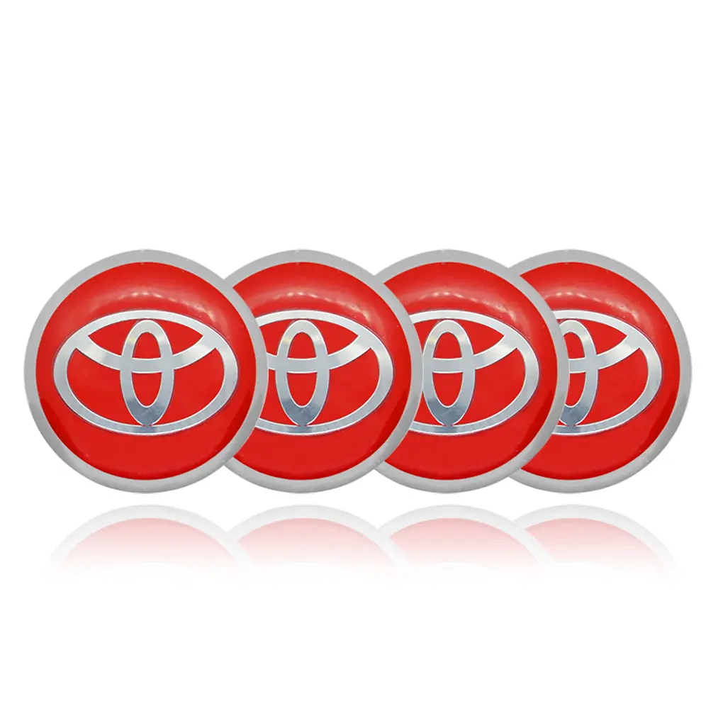 Toyota Car Center Wheel Cap Badge Aluminum Metal Sticker 2